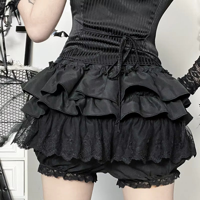 Gothic Dark Wind Mini Skirt SK5
