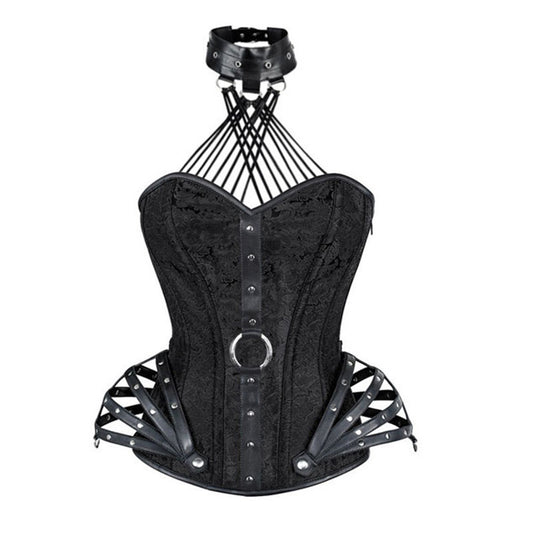 Gothic Punk Steampunk Choker Strap Corset
