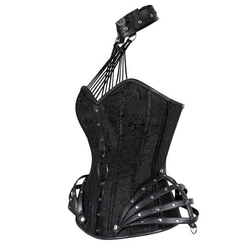 Gothic Punk Steampunk Choker Strap Corset
