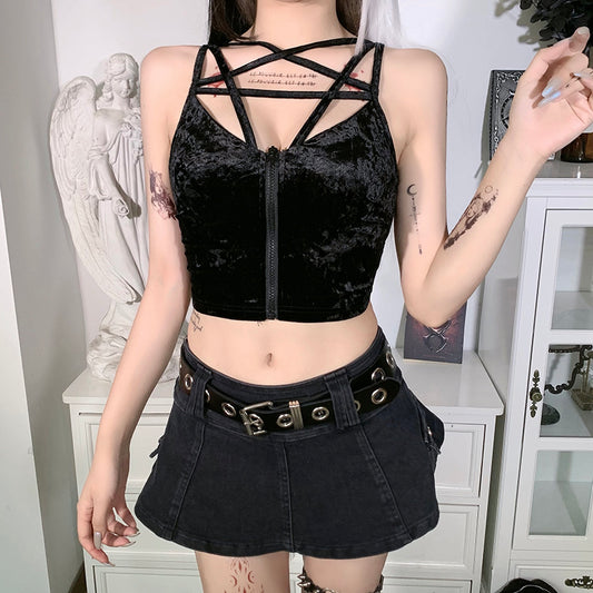 Dark Girl Pentagram Top