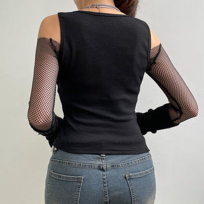 Trendy Women's Retro Distressed Personalized Print Vest