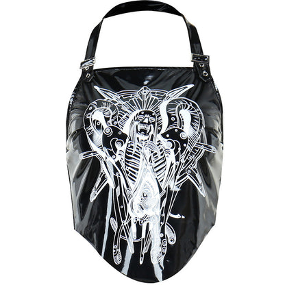 Dark Leather Halter Strap Top