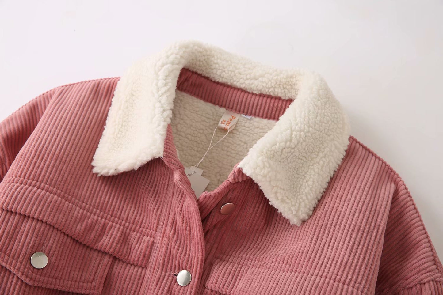 Thin striped corduroy cotton coat Korean style