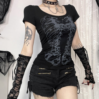 Punk Fashion Slim Top For Women