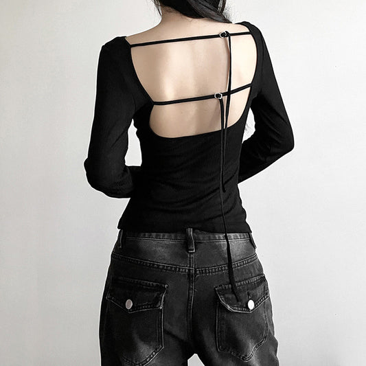 Fashion Women's Wear Solid Color Slim Fit T-shirt