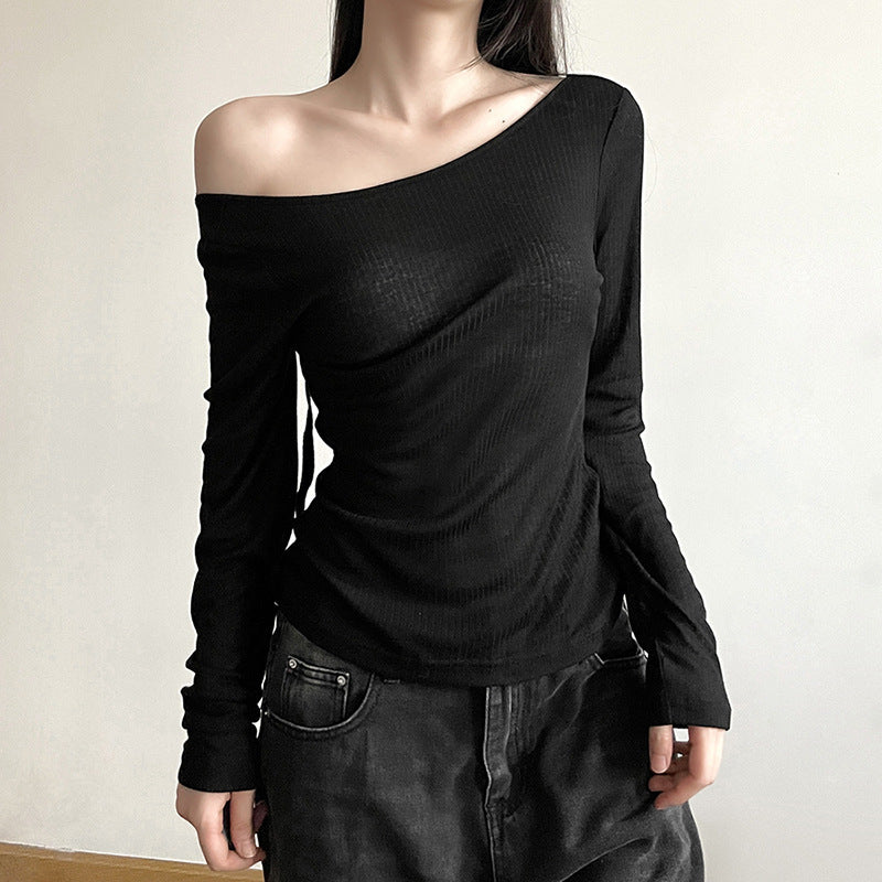 Fashion Women's Wear Solid Color Slim Fit T-shirt