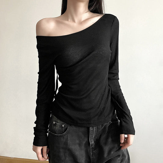 Fashion Women's Wear Solid Color Slim Fit T-shirt