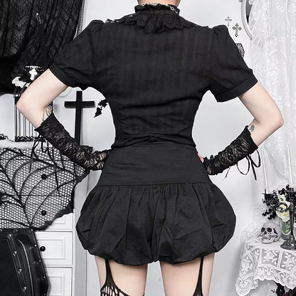 Gothic Harajuku A-line Mini Skirt SK2