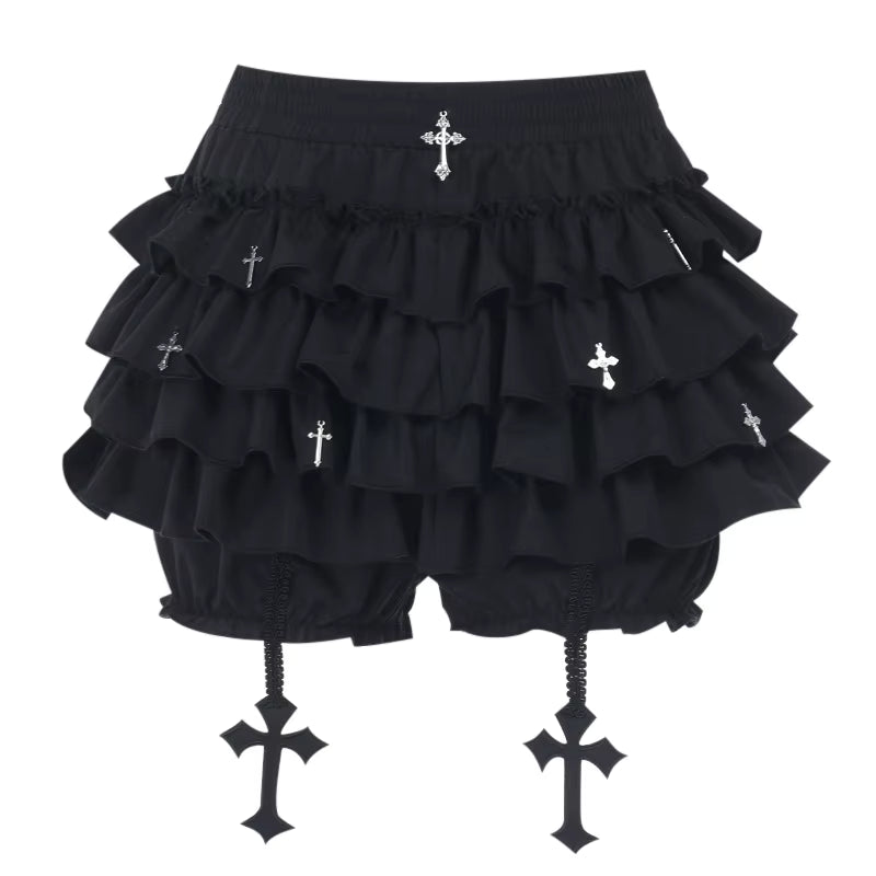 Goth Lolita Lace Shorts Skirt SK1