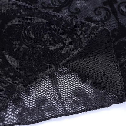 Lace High Waist Slimming Bell-bottom Pants – Punk Style Trousers for Women PT2