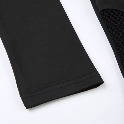 Dark Style Fashion Hollow Design Sense T-Shirt