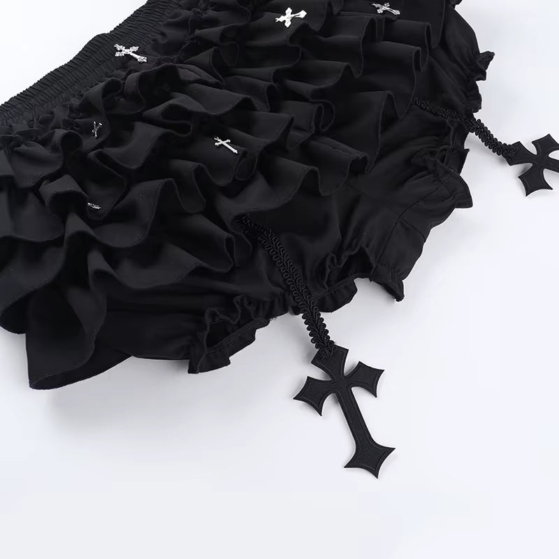 Goth Lolita Lace Shorts Skirt SK1