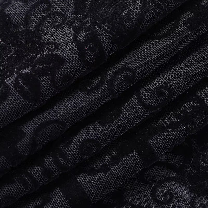 Lace High Waist Slimming Bell-bottom Pants – Punk Style Trousers for Women PT2