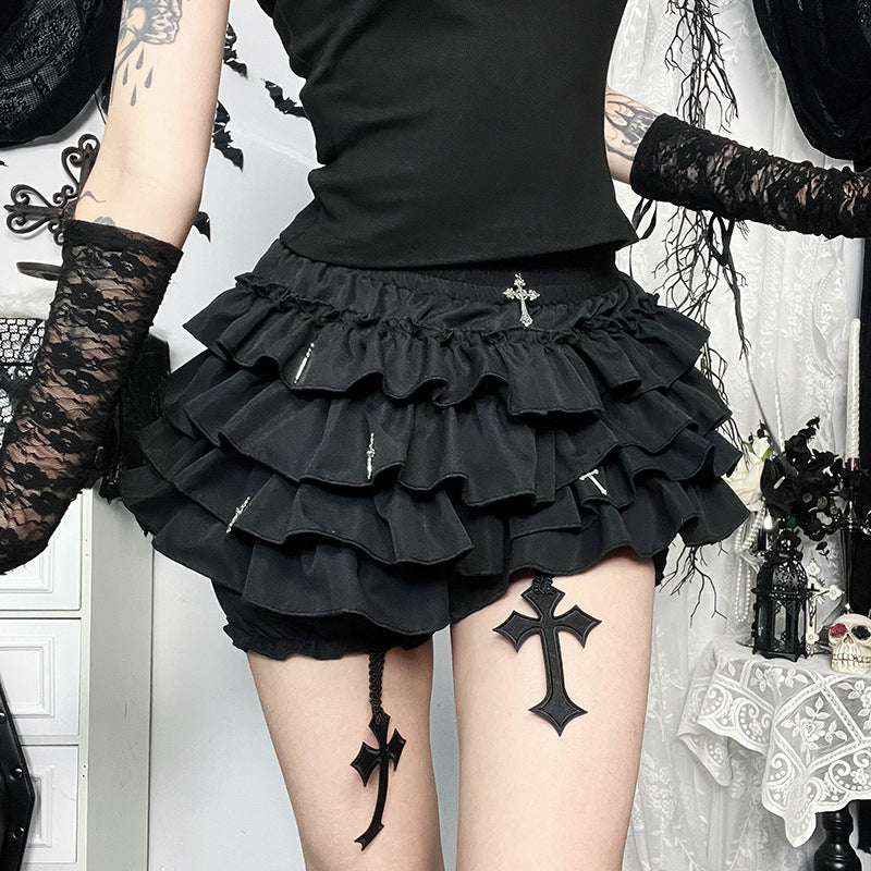Goth Lolita Lace Shorts Skirt SK1