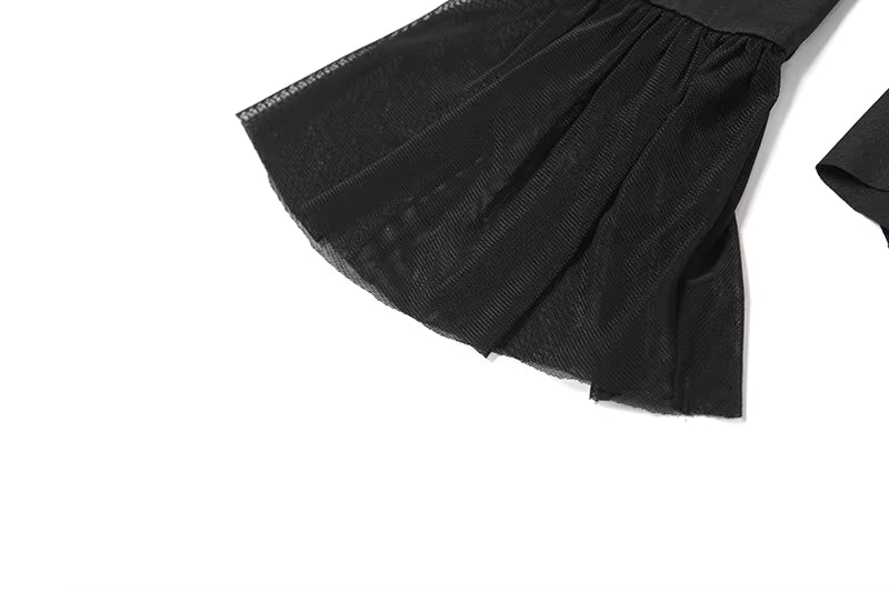 Off-shoulder Backless Ruffles Solid Color Sheath Short Dress Women DS8