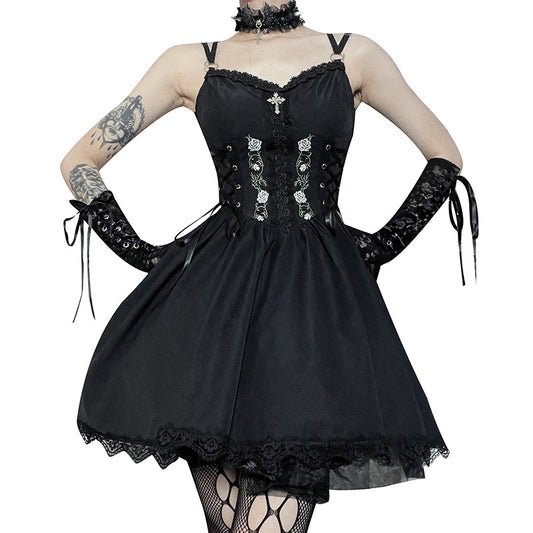 Gothic Vintage Mini Corset Dress DS5