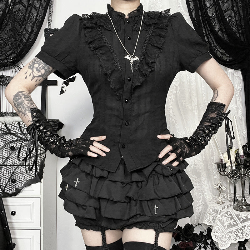 Gothic Jacquard Ladies Shirt T2