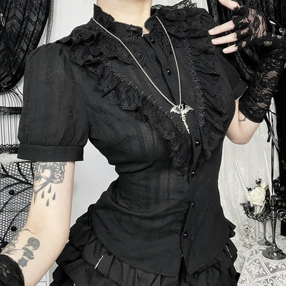 Gothic Jacquard Ladies Shirt T2