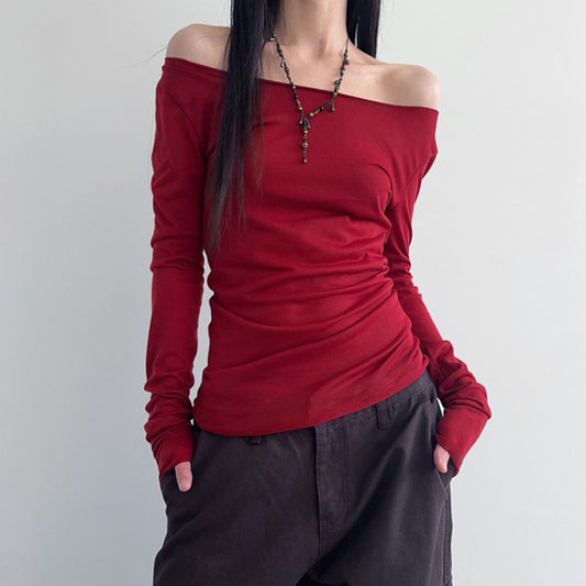 Streetwear Casual Off-shoulder Clothing Women Personalized Hollow Backless Women's Blouse BLS1