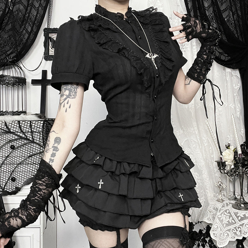 Gothic Jacquard Ladies Shirt T2
