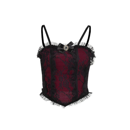 Autumn Dark Style Gothic Vintage Lace Camisole